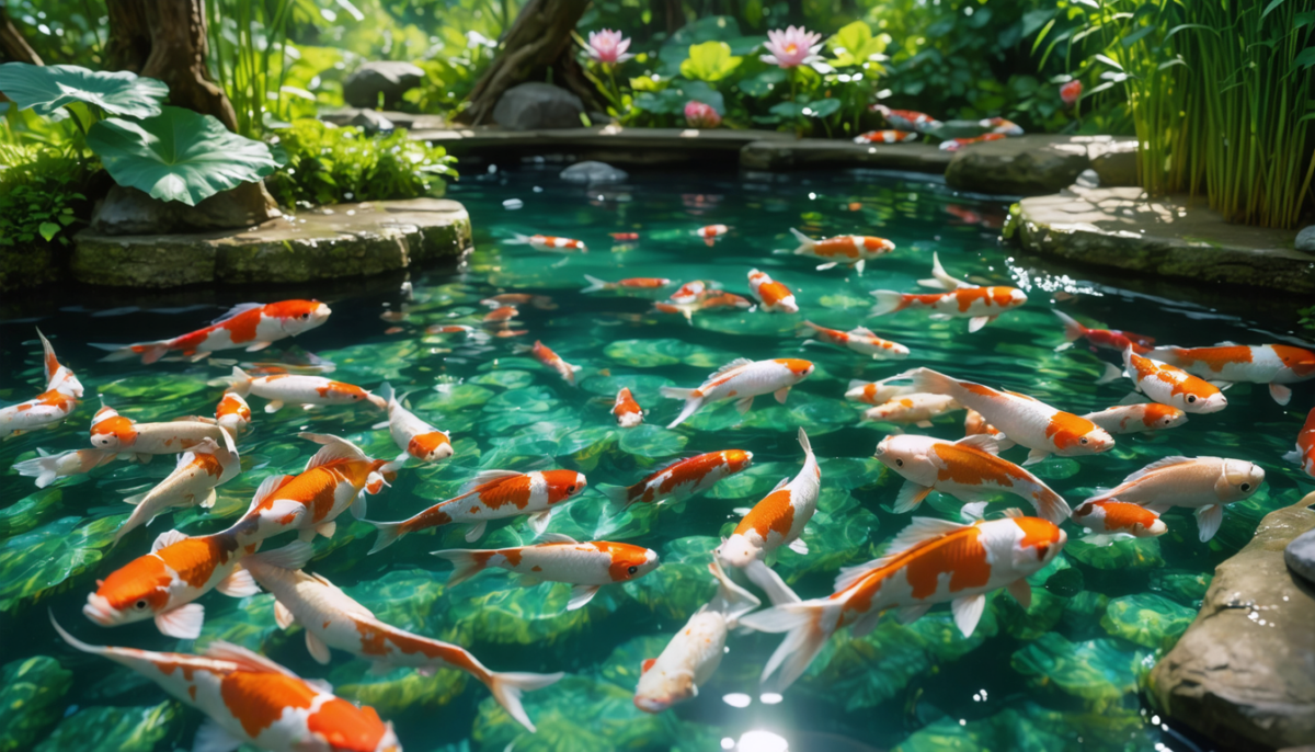 transformez votre étang en un havre de vie luxuriant en y introduisant des poissons d’exception qui embellissent et équilibrent votre environnement aquatique.