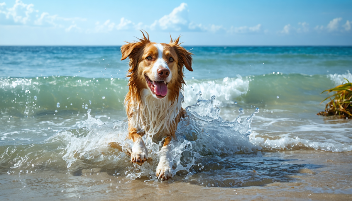 découvrez les bienfaits insoupçonnés de l'eau de mer pour la santé de votre chien et les précautions essentielles à prendre pour garantir son bien-être.
