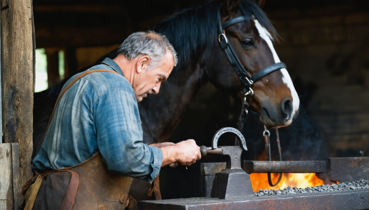 découvrez l'art essentiel du maréchal-ferrant, un métier traditionnel au cœur du monde équestre, garant du bien-être et des performances des chevaux.