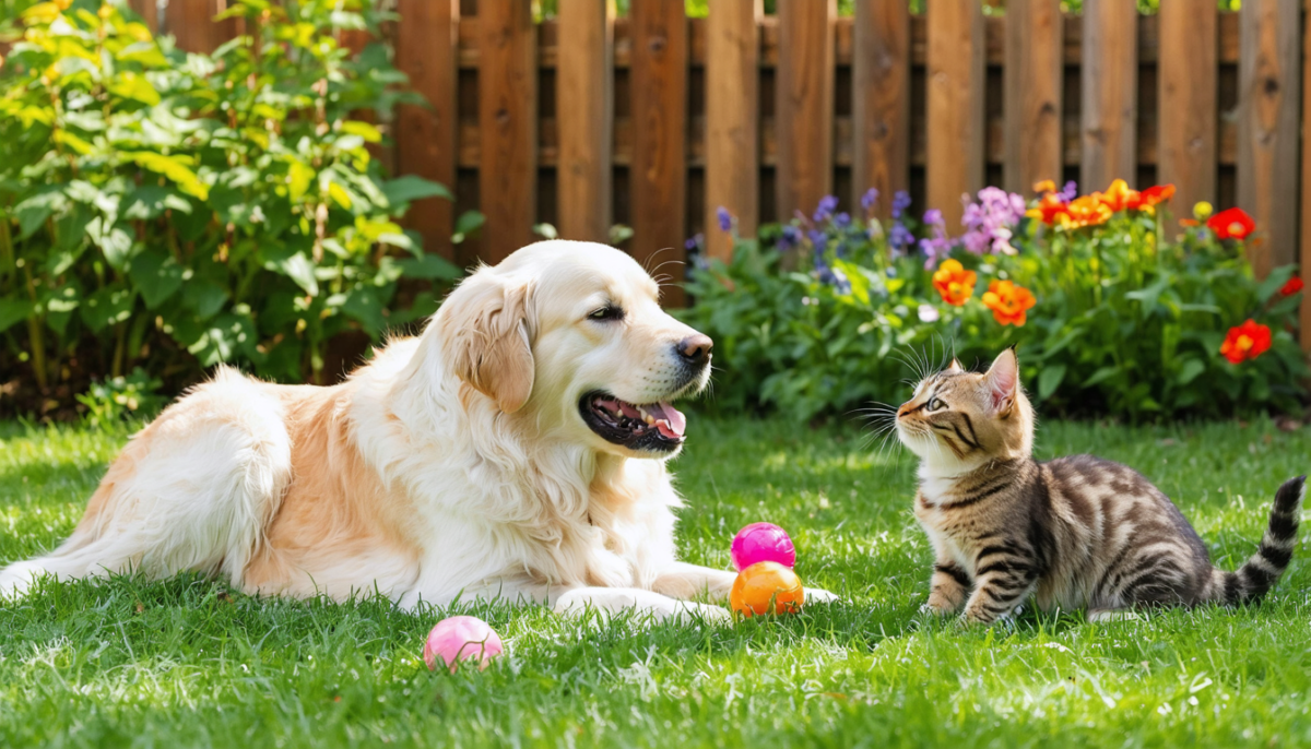 découvrez des conseils pratiques pour réussir la cohabitation entre chiens et chats et les aider à jouer ensemble harmonieusement dans la même cour.