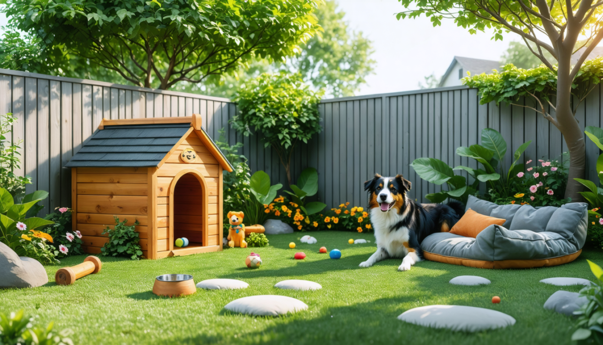 découvrez comment aménager un espace extérieur sécurisé et confortable pour que votre chien puisse profiter pleinement de la journée en toute liberté et sécurité.