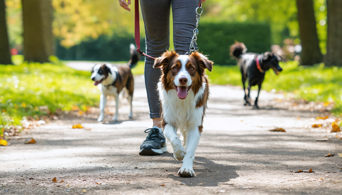 découvrez des astuces efficaces pour calmer votre chien qui aboie sur ses congénères lors des balades et profitez de promenades sereines.