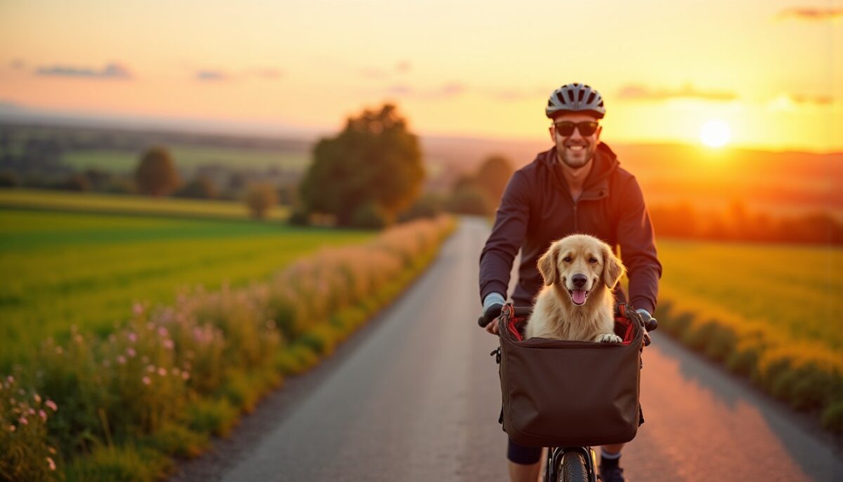 Guide pratique pour voyager à vélo avec votre chien en toute sécurité et confort